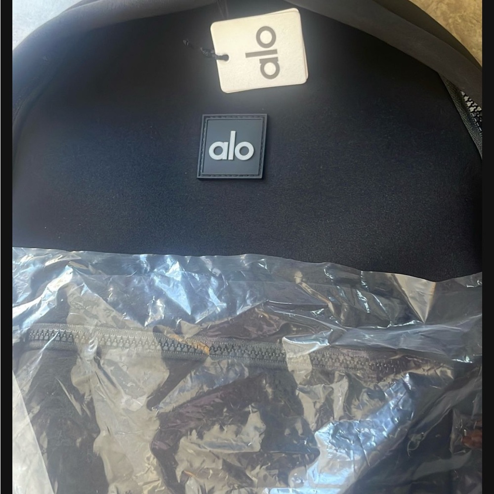 ALO Yoga Black Backpack Modern Minimalist Design - Picture 3 of 3